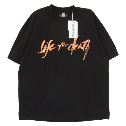 WACKO MARIA ワコマリア BIGGIE-WM-TEE02 THE NOTORIOUS B.I.G NECK TEE プリント 半袖 Tシャツ ブラック系 L【美品】【中古】