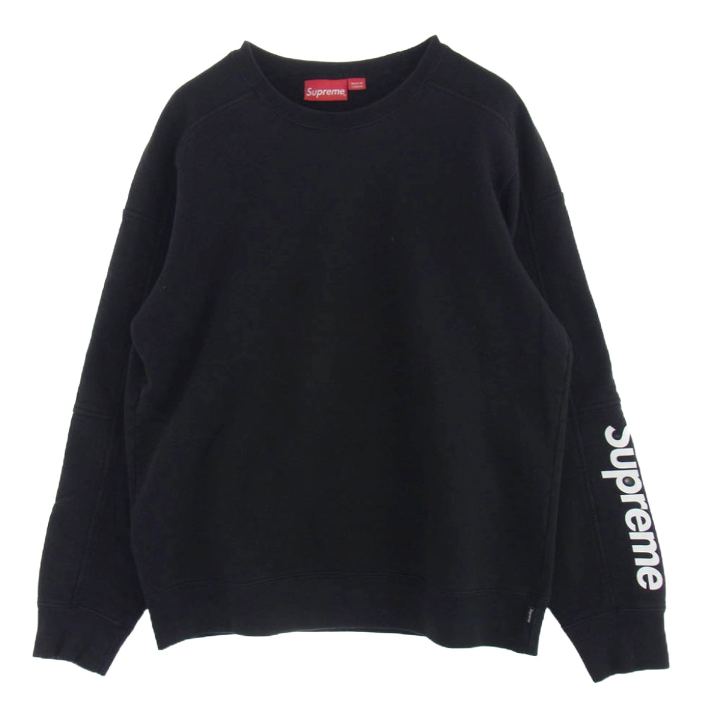 Supreme シュプリーム 19SS Formula Crewneck フォーミュラ アームロゴ クルーネック スウェット トレーナー ブラック系 M【中古】