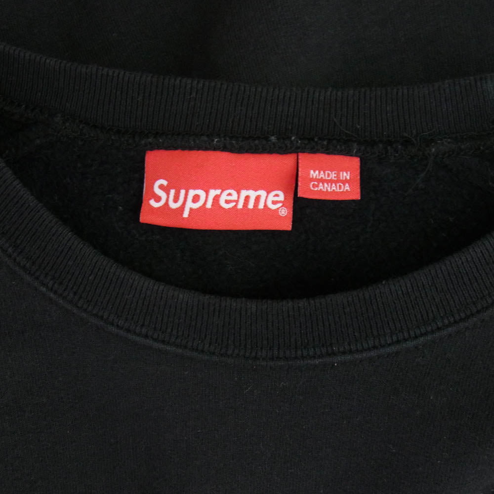 Supreme シュプリーム 19SS Formula Crewneck フォーミュラ アームロゴ クルーネック スウェット トレーナー ブラック系 M【中古】