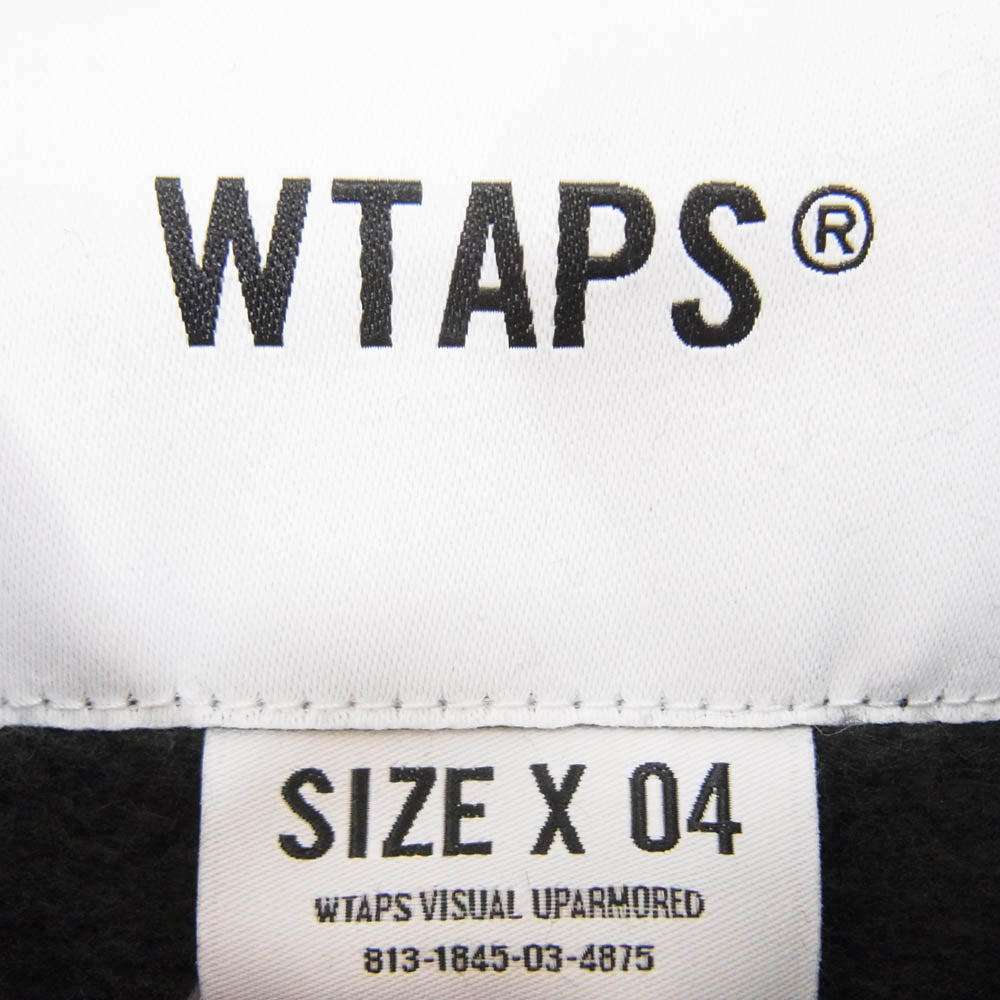 WTAPS ダブルタップス 232ATDT-CSM24 Hoody Cotton Disarmament Black フーディー コットン ディスアーマメント パーカー ブラック系 X04【中古】