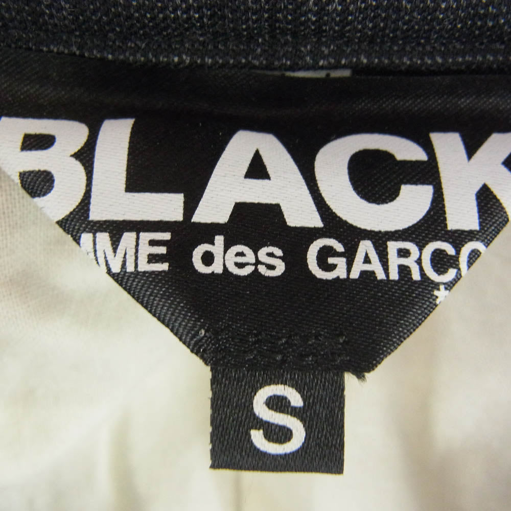 BLACK COMME des GARCONS ブラックコムデギャルソン 22SS 1H-J004 バックプリント グレンチェック 3B テーラード ジャケット ブラック系 S【中古】