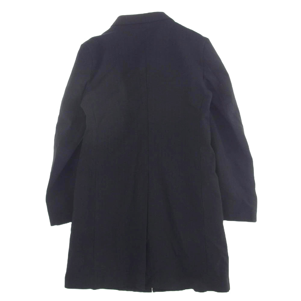 BLACK COMME des GARCONS ブラックコムデギャルソン 22AW ストライプ 3B ロング テーラード ジャケット ブラック系 M【中古】