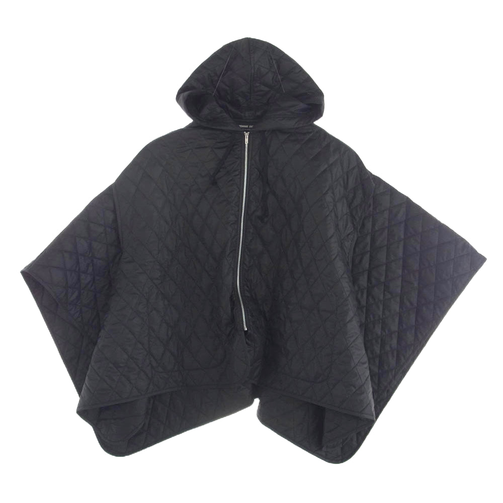COMME des GARCONS HOMME DEUX コムデギャルソンオムドゥ 24AW DN-K801-051-1-1 高密度タフタ キルト キルティング ナイロン ポンチョ ブラック系【中古】