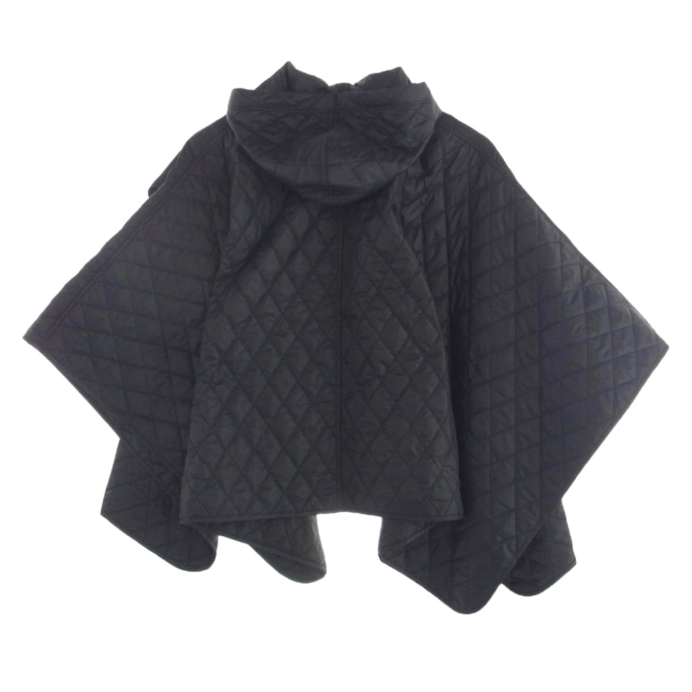 COMME des GARCONS HOMME DEUX コムデギャルソンオムドゥ 24AW DN-K801-051-1-1 高密度タフタ キルト キルティング ナイロン ポンチョ ブラック系【中古】