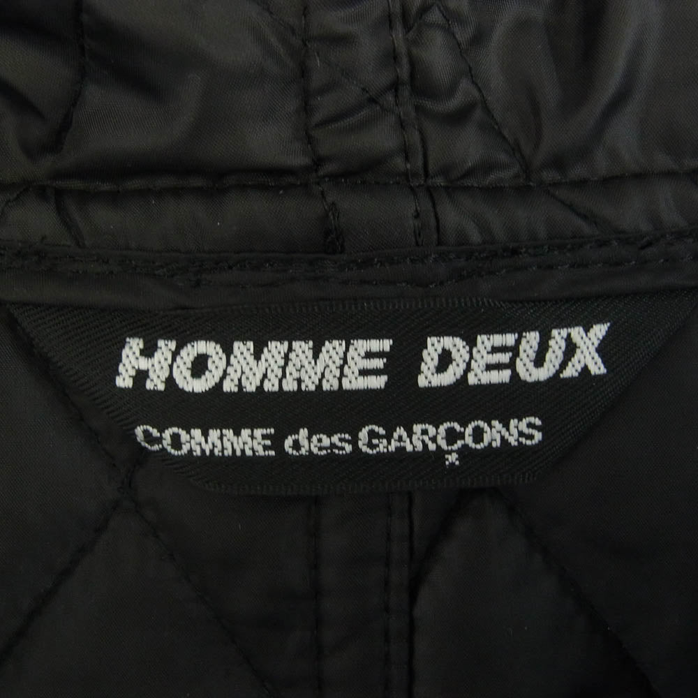 COMME des GARCONS HOMME DEUX コムデギャルソンオムドゥ 24AW DN-K801-051-1-1 高密度タフタ キルト キルティング ナイロン ポンチョ ブラック系【中古】