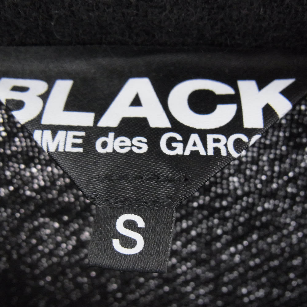 BLACK COMME des GARCONS ブラックコムデギャルソン 24AW 1N-JO13 伸縮 ウールブレンド バイカラー デザイン トラッカー ジャケット ウール Gジャン ブラック系 S【中古】