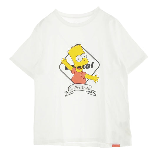 F.C.R.B. エフシーアールビー FCRB-190133 THE SIMPSONS シンプソンズ EMBLEM BART TEE エンブレム バート Tシャツ ホワイト系 L【中古】