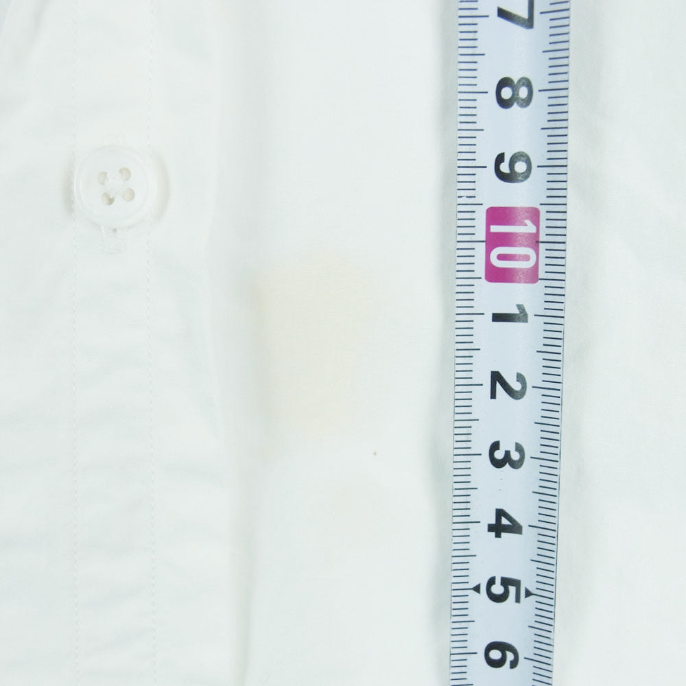 AURALEE オーラリー A00S01WC ウェザークロス オープンカラー 長袖 シャツ コットン 日本製 ホワイト系 3【中古】