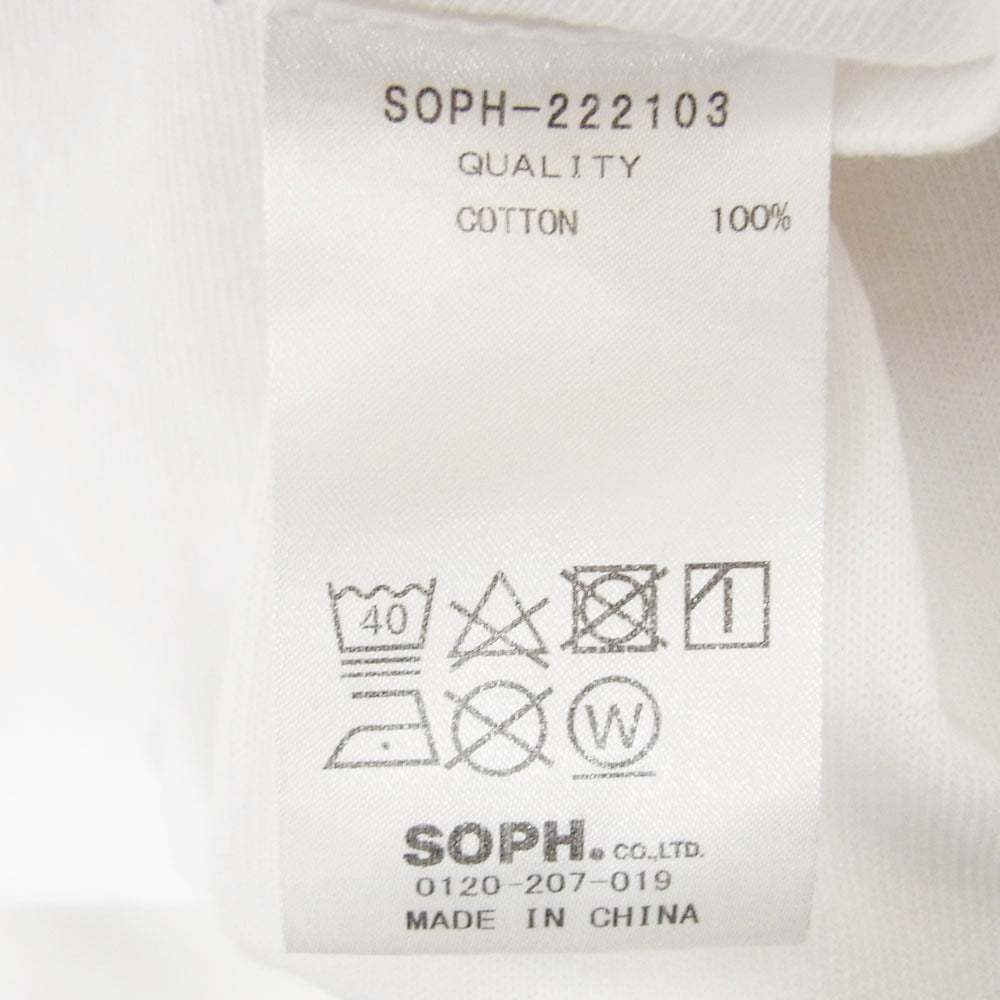 SOPH ソフ 22AW SOPH-222103 DAZN with YOICHIRO UCHIDA SOPH.MARADONA THE FALL TEE マラドーナ Tシャツ ホワイト系 S【中古】
