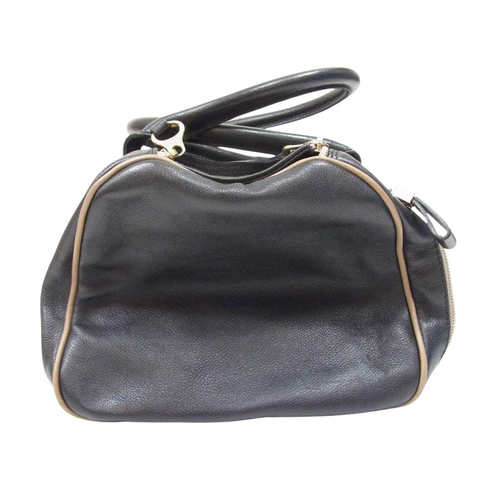 SEE BY CHLOE シーバイクロエ ダブルジップ ハンド バッグ ブラック系【中古】