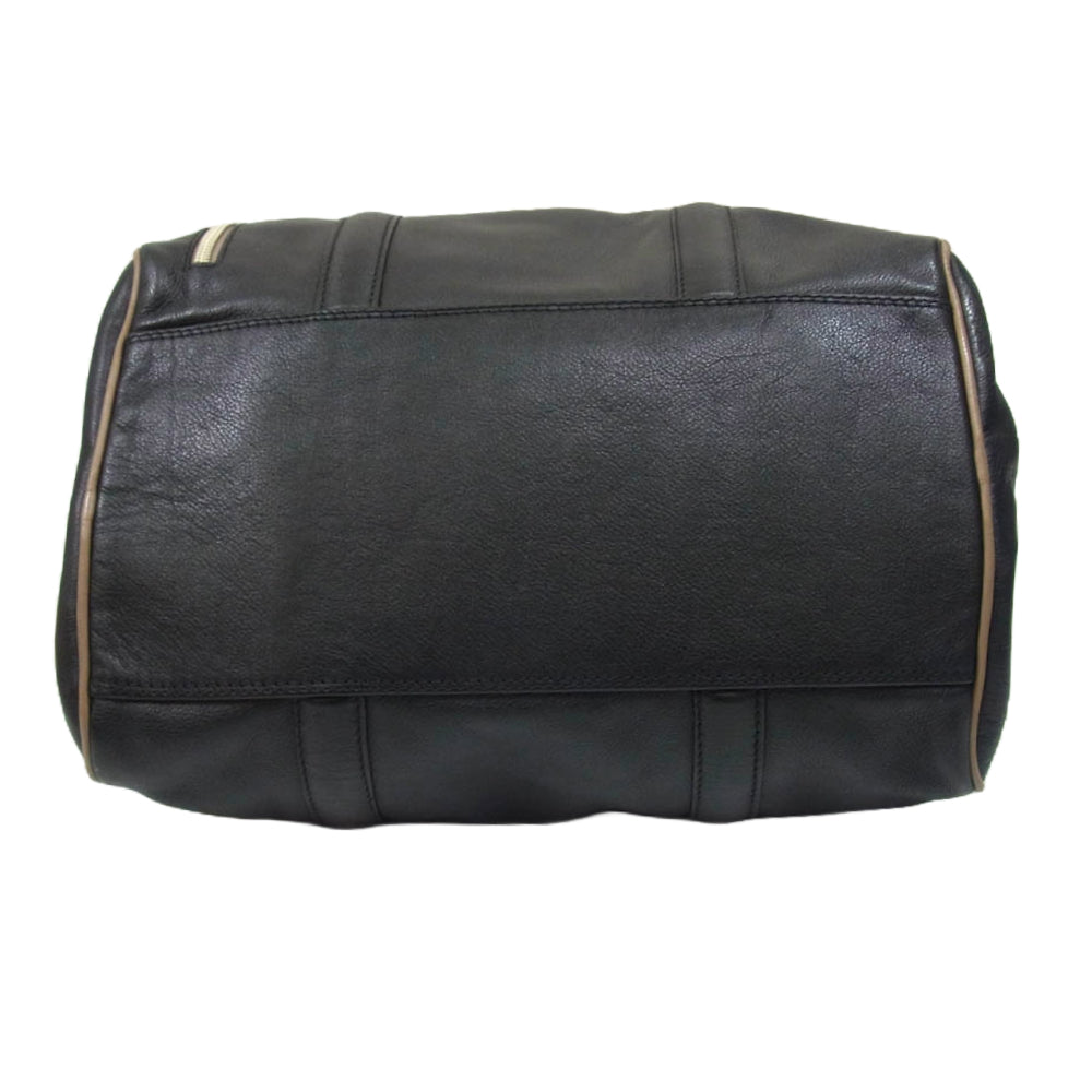 SEE BY CHLOE シーバイクロエ ダブルジップ ハンド バッグ ブラック系【中古】