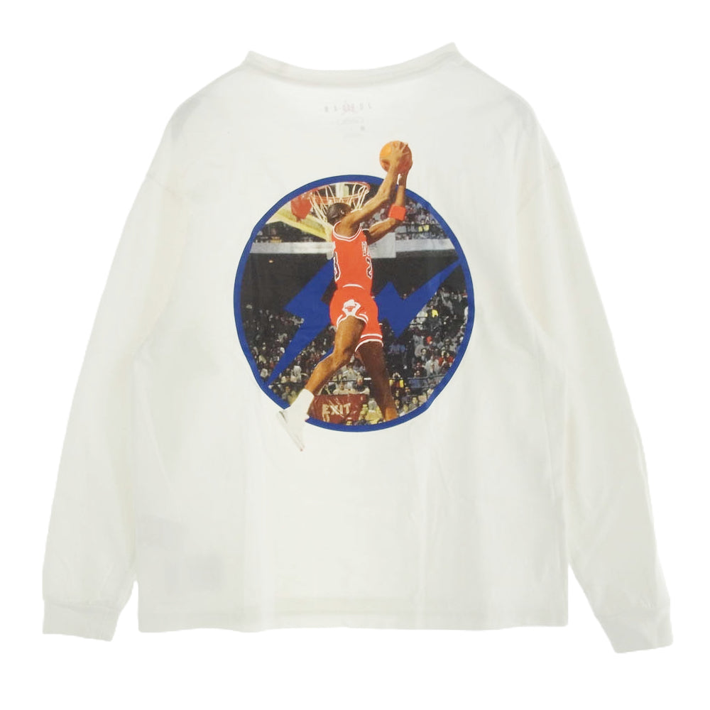 NIKE ナイキ 20AW DA2981-094 × fragment design フラグメントデザイン long sleeve tee 長袖 Tシャツ ホワイト系 L【中古】