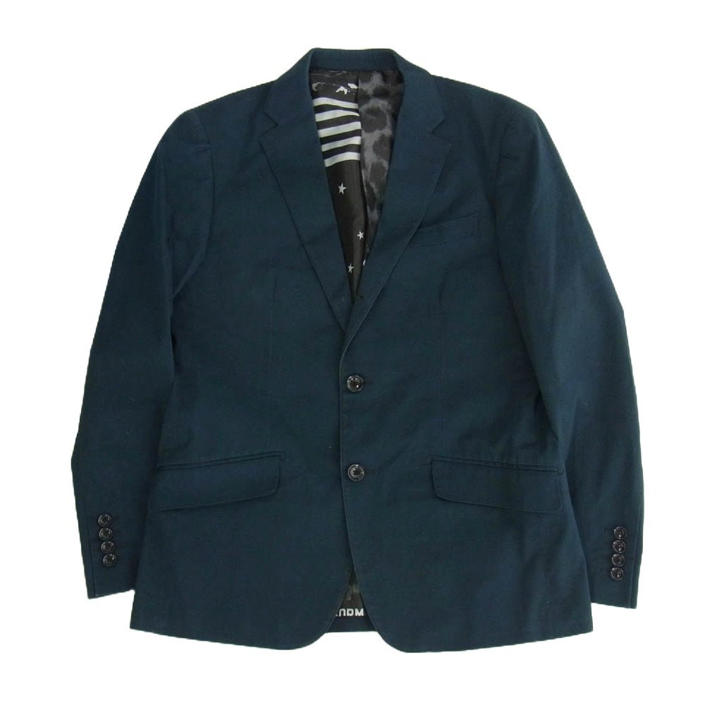 uniform experiment ユニフォームエクスペリメント UE-160023 UE-160024 コットン テーラード ジャケット パンツ セットアップ ネイビー系 1【中古】