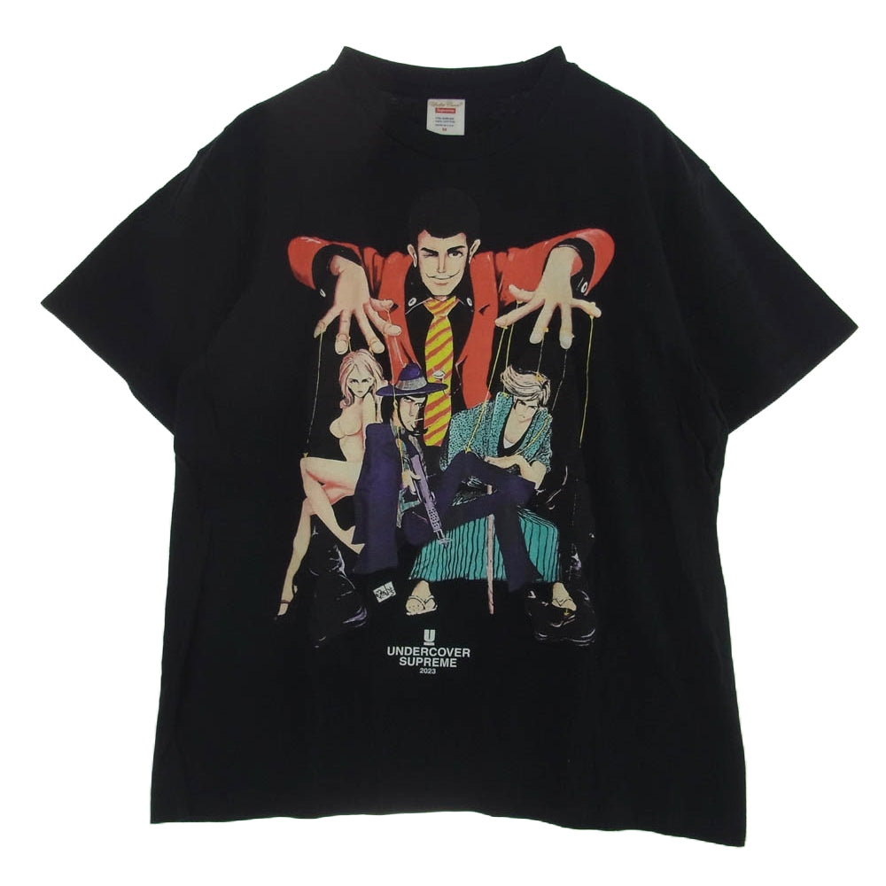 Supreme シュプリーム 23SS × UNDERCOVER Lupin Tee アンダーカバー ルパン Tシャツ ブラック系 M【中古】