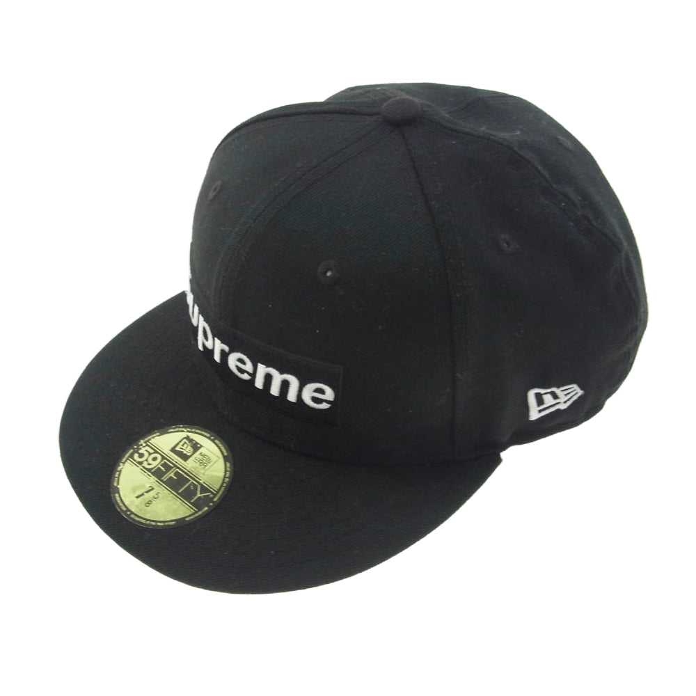 Supreme シュプリーム 16AW R.I.P. New Era BOX LOGO CAP ニューエラ ボックスロゴ キャップ 帽子 ブラック系 60.6cm【中古】