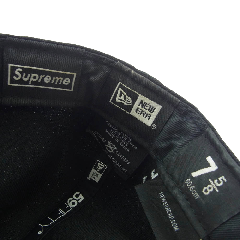 Supreme シュプリーム 16AW R.I.P. New Era BOX LOGO CAP ニューエラ ボックスロゴ キャップ 帽子 ブラック系 60.6cm【中古】