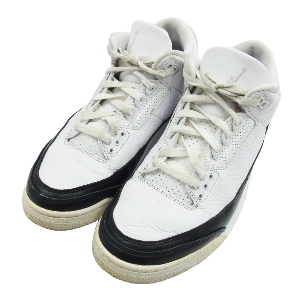 NIKE ナイキ DA3595-100 × Fragment Air Jordan 3 White/Black フラグメント エアジョーダン3 スニーカー ホワイト系 26.5cm【中古】