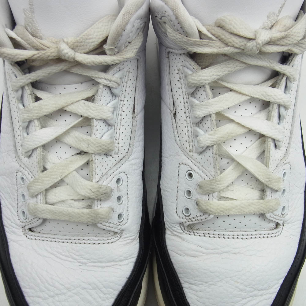 NIKE ナイキ DA3595-100 × Fragment Air Jordan 3 White/Black フラグメント エアジョーダン3 スニーカー ホワイト系 26.5cm【中古】