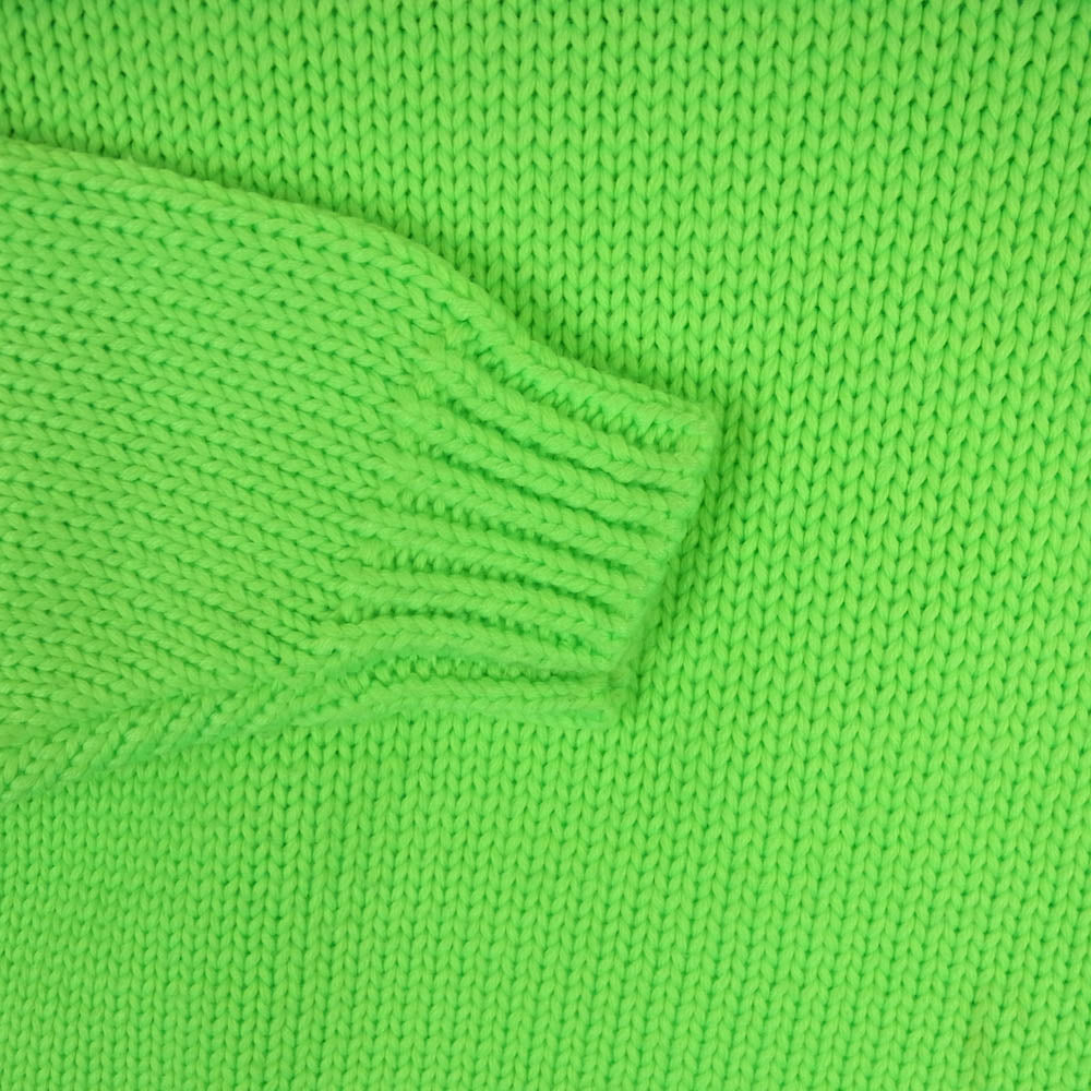 WTAPS ダブルタップス 23AW 232MADT-KNM04 CN 01 Sweater Poly ニット セーター 中国製 ライトグリーン系 01【中古】