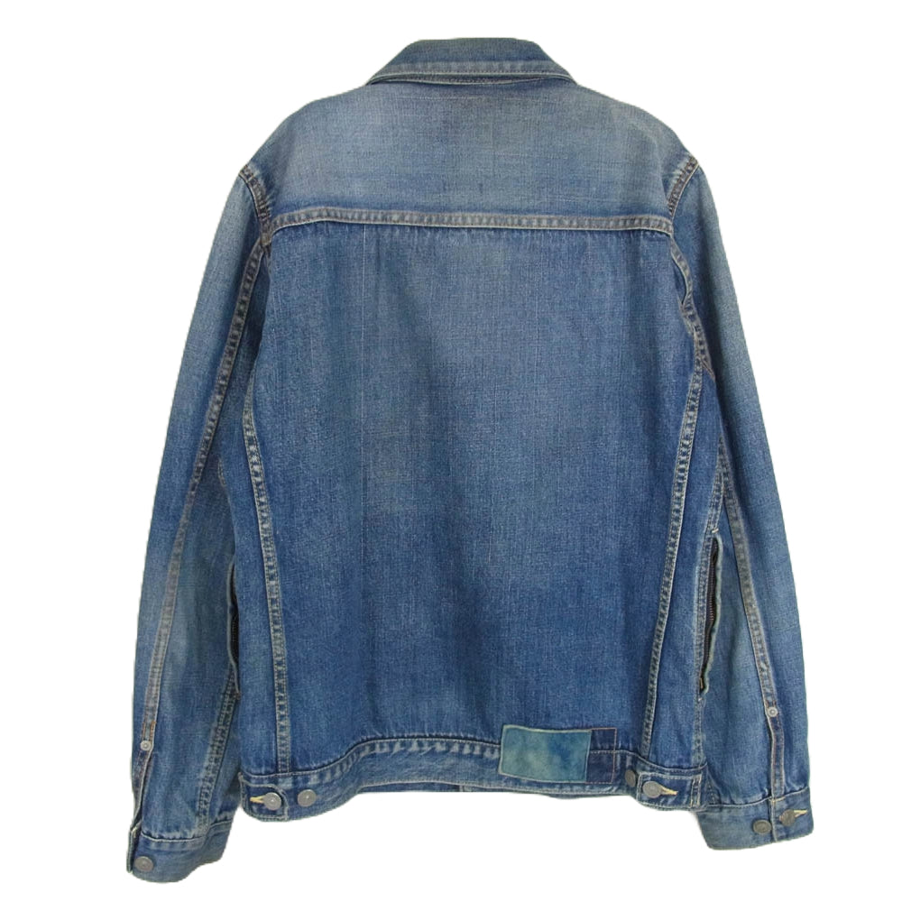 VISVIM ビズビム 15SS 115105006002 101 JKT DAMAGED コットン 日本製 デニム ジャケット インディゴブルー系 2【中古】