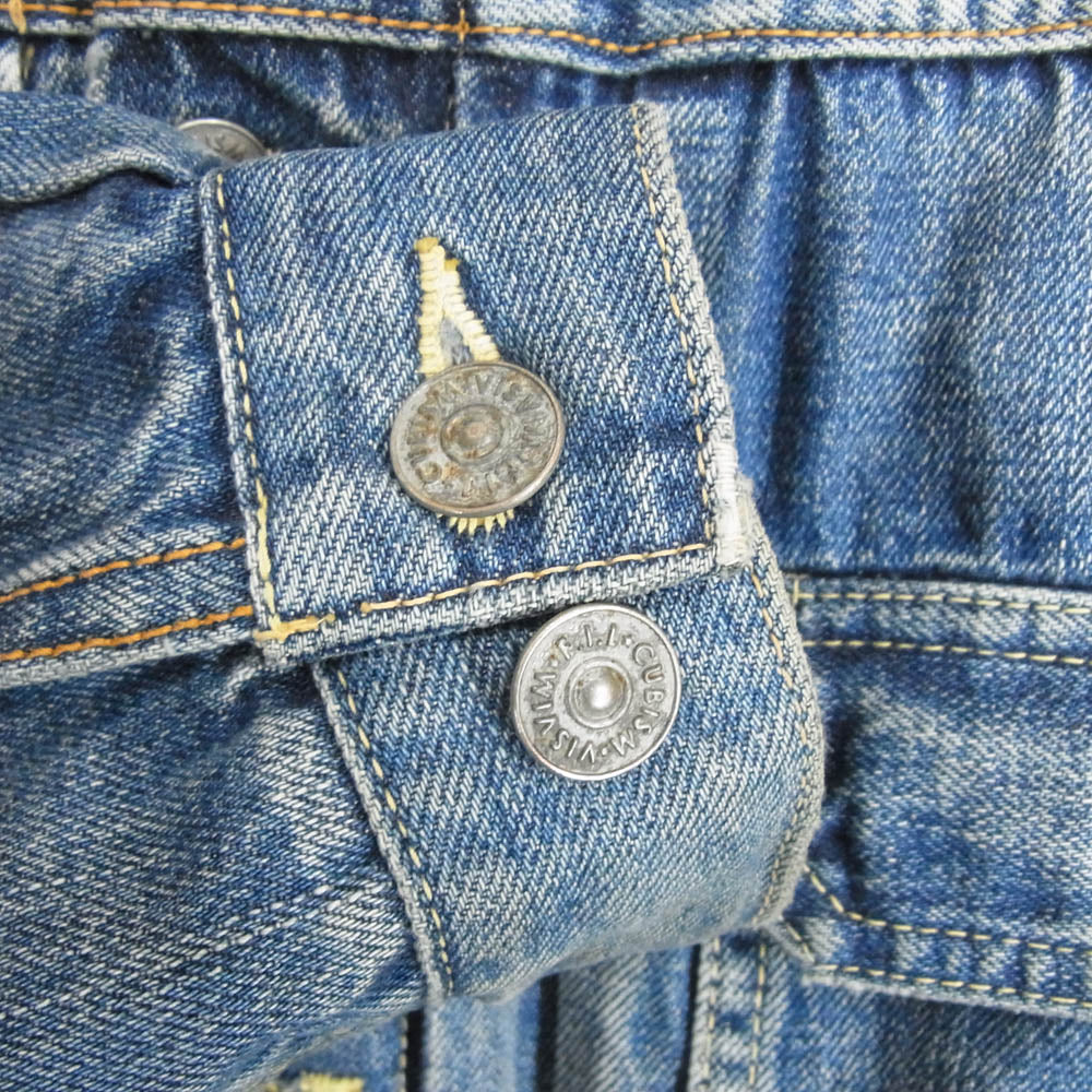 VISVIM ビズビム 15SS 115105006002 101 JKT DAMAGED コットン 日本製 デニム ジャケット インディゴブルー系 2【中古】