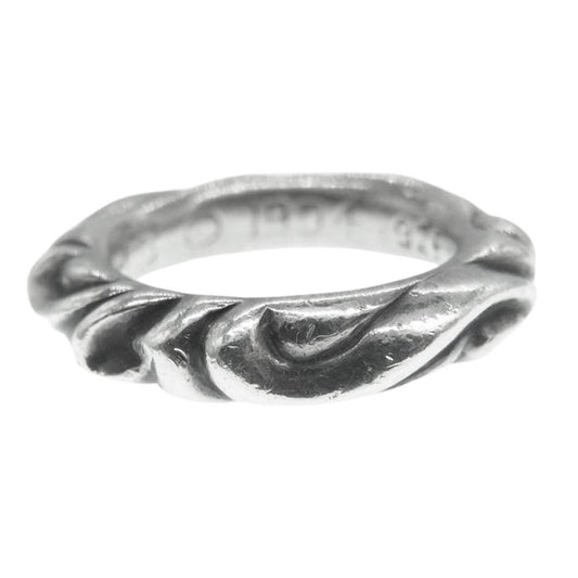 CHROME HEARTS クロムハーツ（原本無） SCRL BAND スクロールバンド リング シルバー系 7号【中古】