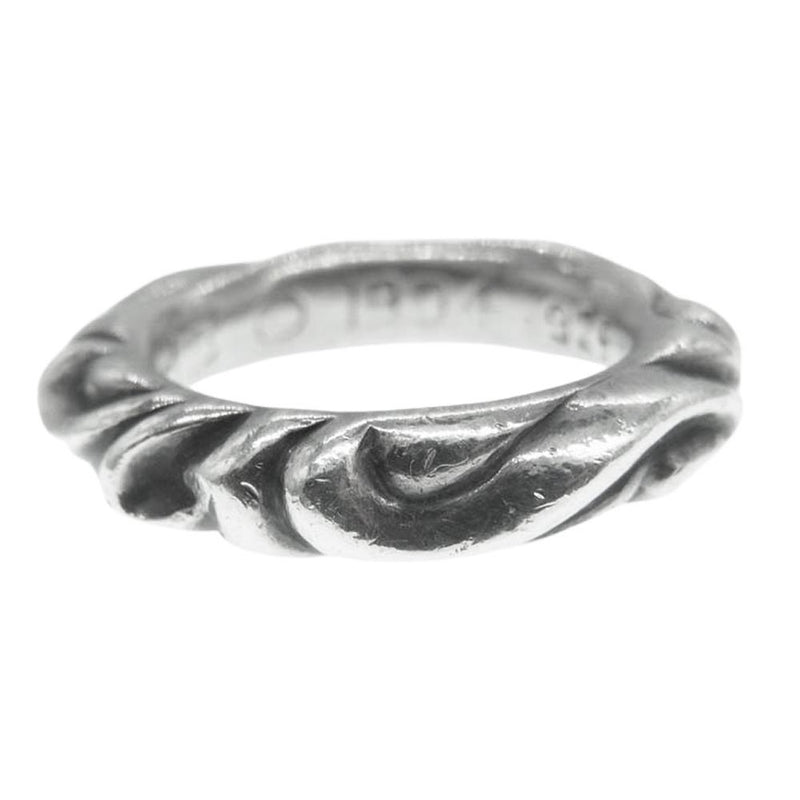 CHROME HEARTS クロムハーツ（原本無） SCRL BAND スクロールバンド リング シルバー系 7号【中古】