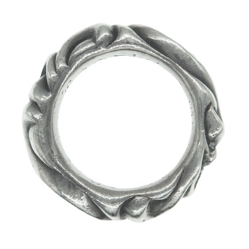 CHROME HEARTS クロムハーツ（原本無） SCRL BAND スクロールバンド リング シルバー系 7号【中古】