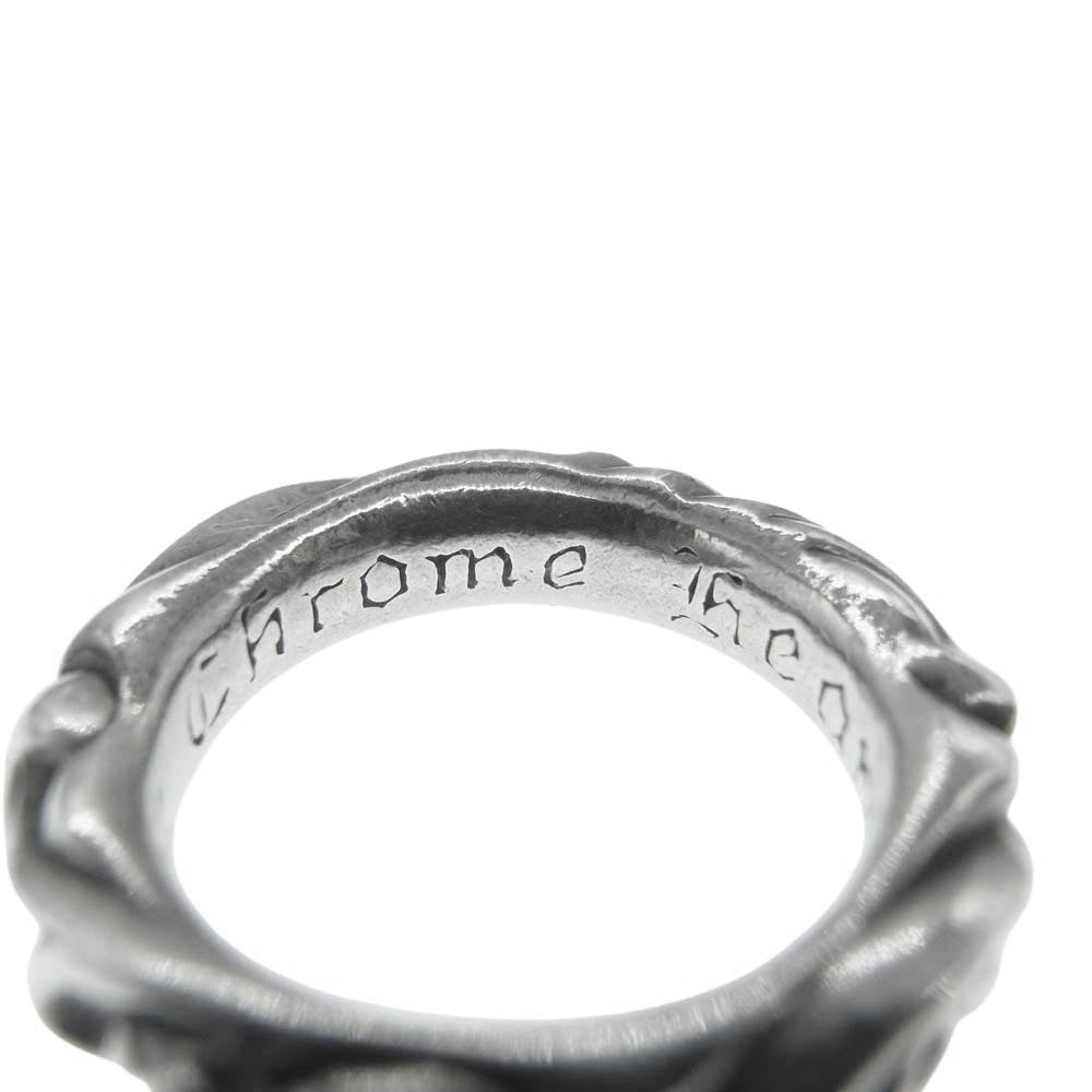 CHROME HEARTS クロムハーツ（原本無） SCRL BAND スクロールバンド リング シルバー系 7号【中古】