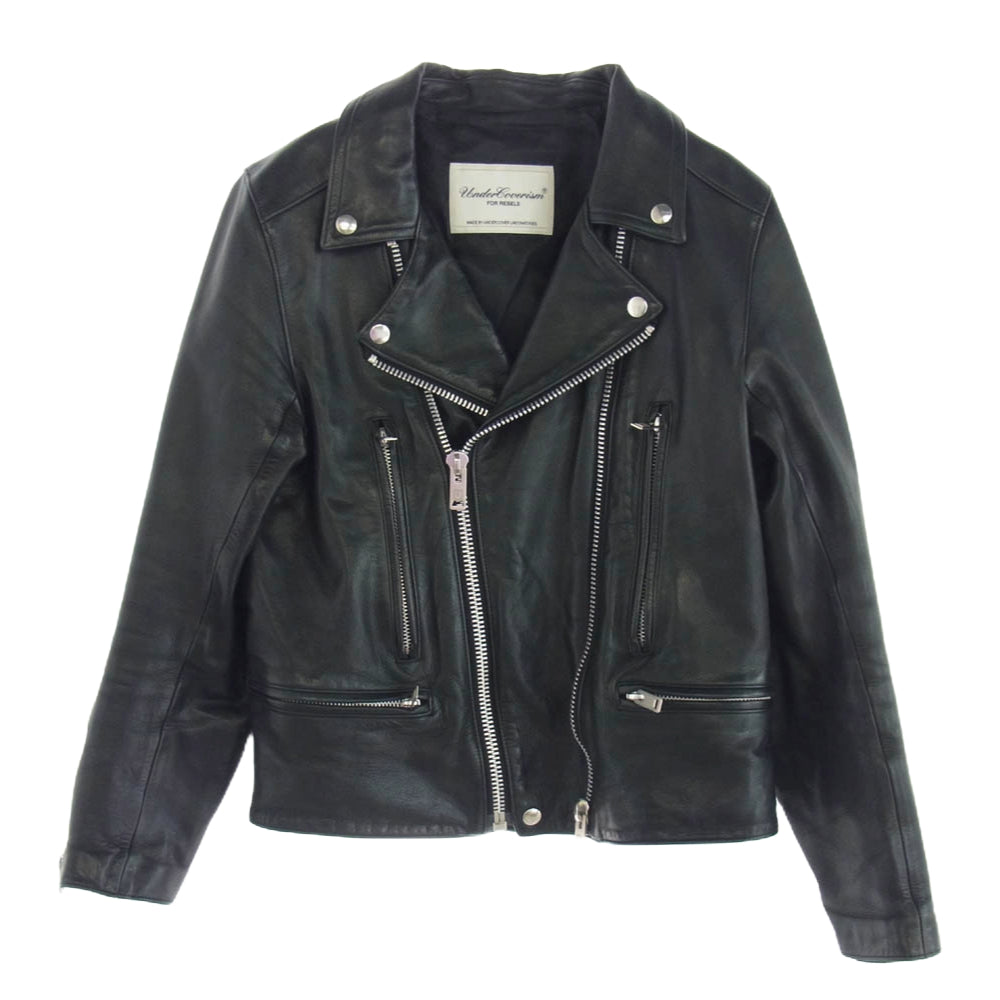 UNDERCOVER アンダーカバー 9201 undercoverism アンダーカバイズム Double riders jacket ダブル ライダース ジャケット ブラック系 1【中古】