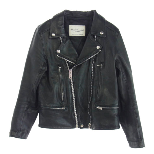 UNDERCOVER アンダーカバー 9201 undercoverism アンダーカバイズム Double riders jacket ダブル ライダース ジャケット ブラック系 1【中古】