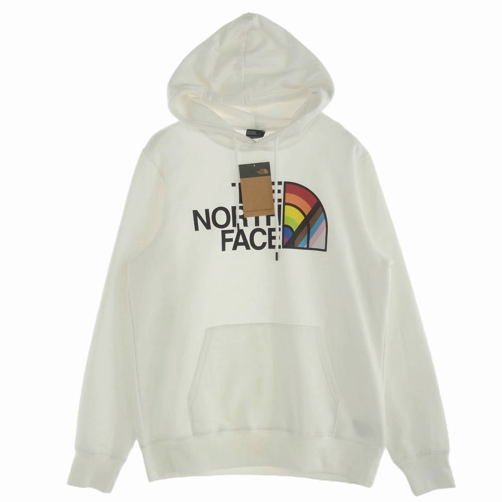THE NORTH FACE ノースフェイス NF0A7QCKFN4 PRIDE PO HOODIE プライド プルオーバー フーディー パーカー ホワイト系 L【極上美品】【中古】