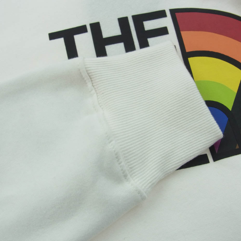 THE NORTH FACE ノースフェイス NF0A7QCKFN4 PRIDE PO HOODIE プライド プルオーバー フーディー パーカー ホワイト系 L【極上美品】【中古】