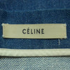 CELINE セリーヌ デニム ボートネック ノーカラー ジップアップ カットソー トップス インディゴブルー系 38【中古】