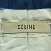 CELINE セリーヌ 21F523408 デニム ワイド パンツ コットン ポリウレタン マダガスカル製 インディゴブルー系 38【中古】
