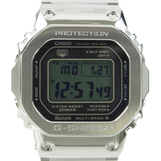 G-SHOCK ジーショック GMW-B5000D-1JF フルメタル デジタル時計 シルバー系【新古品】【未使用】【中古】