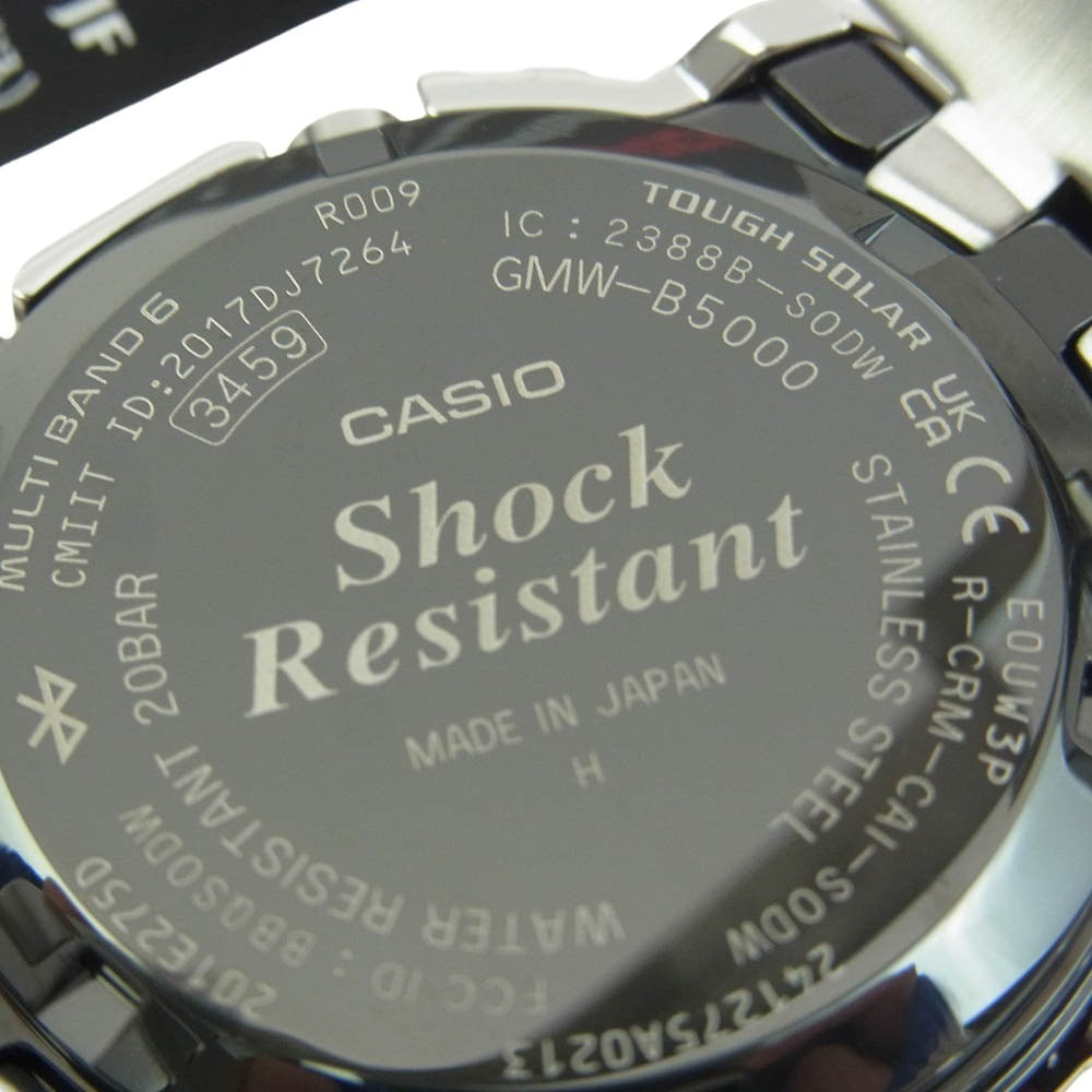 G-SHOCK ジーショック GMW-B5000D-1JF フルメタル デジタル時計 シルバー系【新古品】【未使用】【中古】
