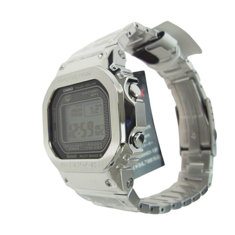 G-SHOCK ジーショック GMW-B5000D-1JF フルメタル デジタル時計 シルバー系【新古品】【未使用】【中古】