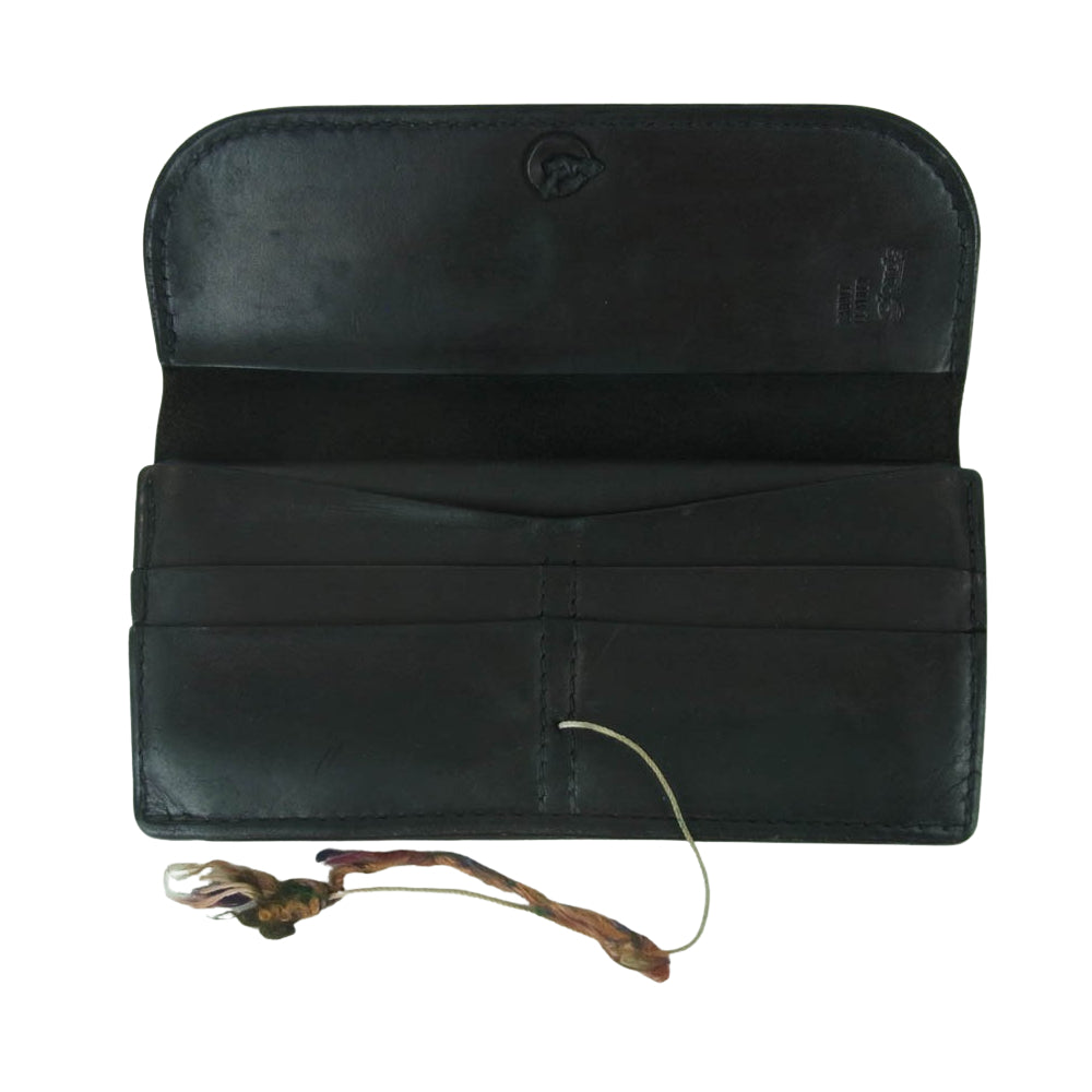 goro's ゴローズ サドルレザー コンチョ ロングウォレット 長財布 ブラック系【中古】