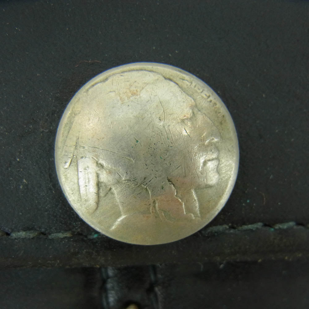 goro's ゴローズ サドルレザー コンチョ ロングウォレット 長財布 ブラック系【中古】