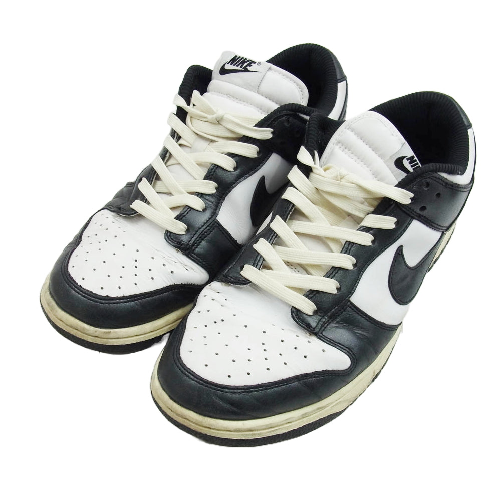 NIKE ナイキ FQ8899-100 Women's ウィメンズ Dunk Low ダンク ロー PRM Vintage Black and White Panda ヴィンテージ ブラック アンド ホワイト パンダ スニーカー ブラック系 ホワイト系 28.5cm【中古】