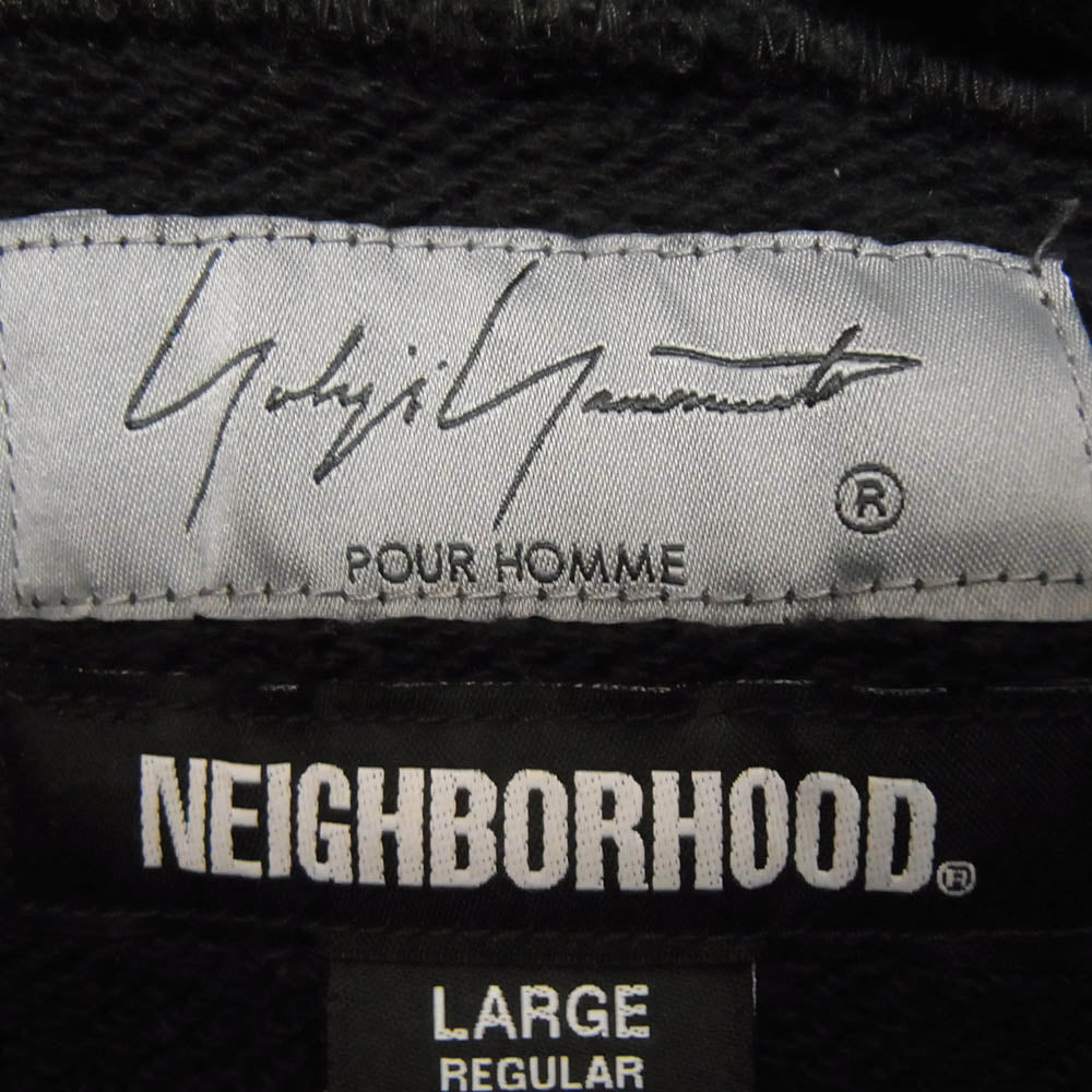 Yohji Yamamoto ヨウジヤマモト × NEIGHBORHOOD ネイバーフッド HS-T83-288 232YAYYN-CSM01S プリント スウェット プルオーバー パーカー ブラック系 L【中古】