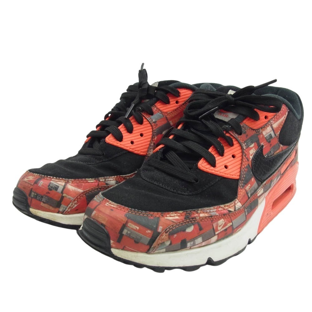 NIKE ナイキ AQ0926-001 × ATMOS アトモス AIR MAX 90 WE LOVE NIKE エアマックス90 ウィーラブナイキ スニーカー ブラック系 レッド系 27.5cm【中古】