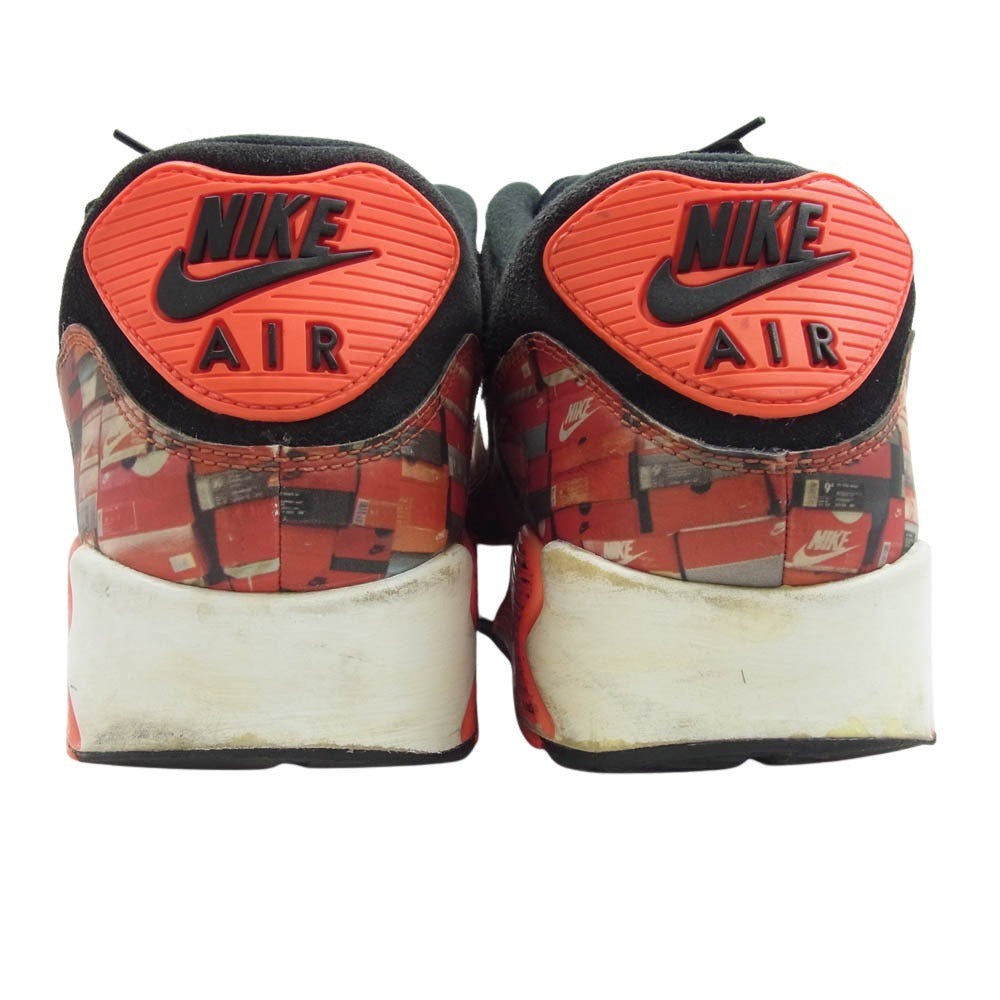 NIKE ナイキ AQ0926-001 × ATMOS アトモス AIR MAX 90 WE LOVE NIKE エアマックス90 ウィーラブナイキ スニーカー ブラック系 レッド系 27.5cm【中古】