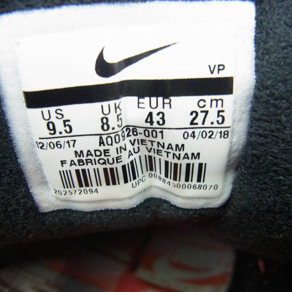 NIKE ナイキ AQ0926-001 × ATMOS アトモス AIR MAX 90 WE LOVE NIKE エアマックス90 ウィーラブナイキ スニーカー ブラック系 レッド系 27.5cm【中古】