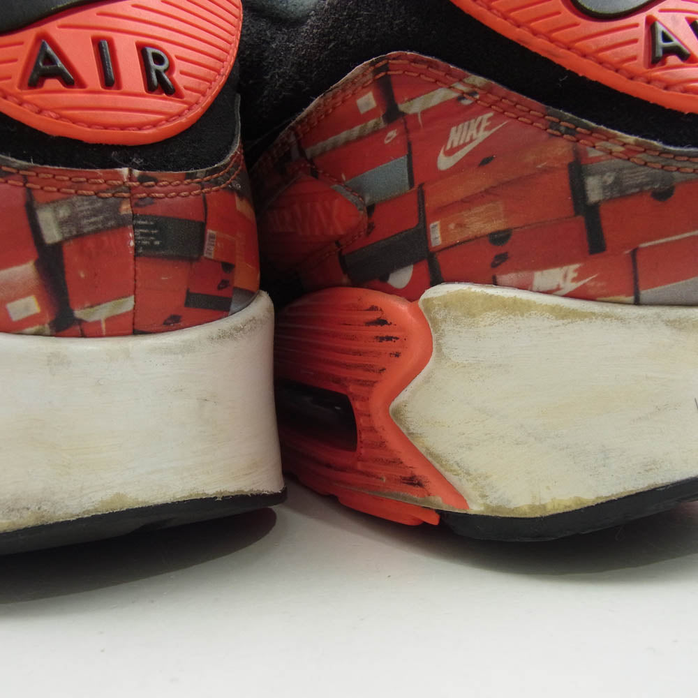NIKE ナイキ AQ0926-001 × ATMOS アトモス AIR MAX 90 WE LOVE NIKE エアマックス90 ウィーラブナイキ スニーカー ブラック系 レッド系 27.5cm【中古】