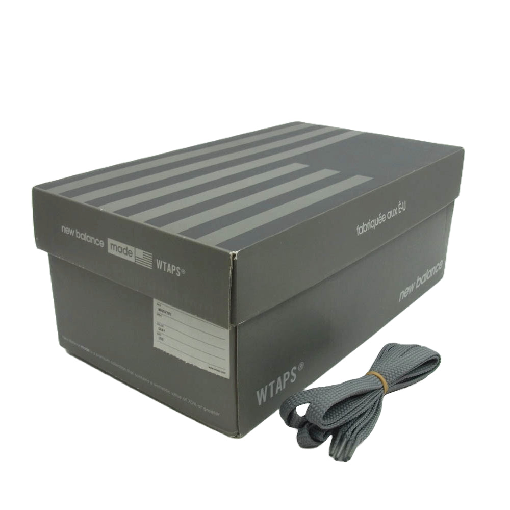 WTAPS ダブルタップス M990WT2  New Balance ニューバランス 990V2 【フェイクバスターズ鑑定済】ロゴ刺繍 ローカット スニーカー グレー系 27cm【新古品】【未使用】【中古】