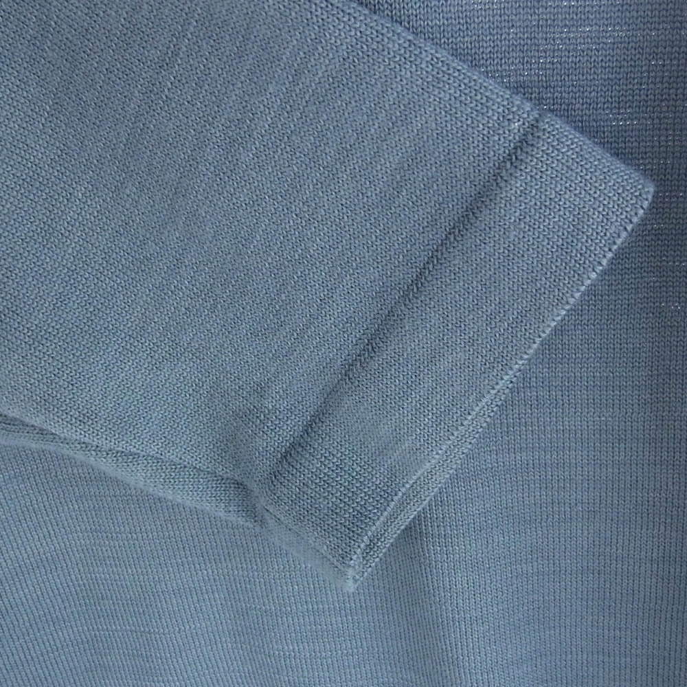 AURALEE オーラリー 19AW A9AP02HT SUPER FINE WOOL KNIT ウール ニット セーター ブルー系 4【中古】