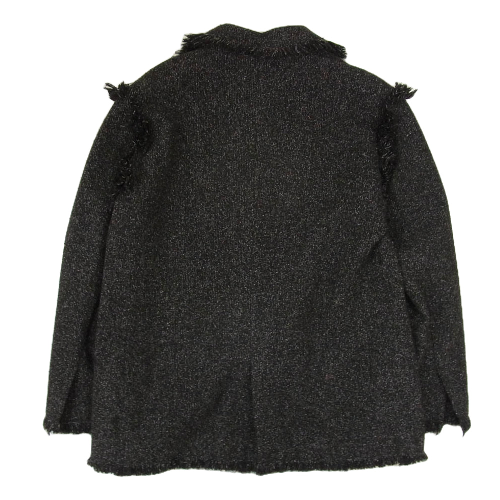 シティショップ 23-010-042-8030-4-0 FRINGE TWEED フリンジ ツイード ジャケット ブラック系 36【中古】
