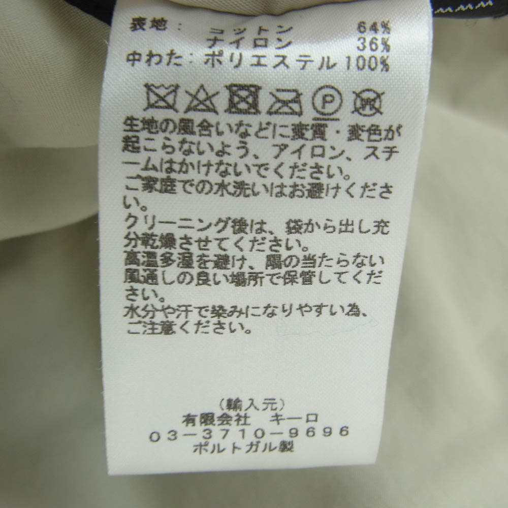 STUDIO NICHOLSON スタジオニコルソン 21AW SN-708 ECODOWN TECH COTTON PADDED SCARF PLUME ダウン マフラー ベージュ系【中古】